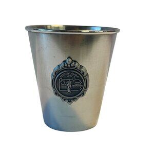 Pewter Shot Glass Pennsylvania 1787 State Seal Theme Collectible Barware